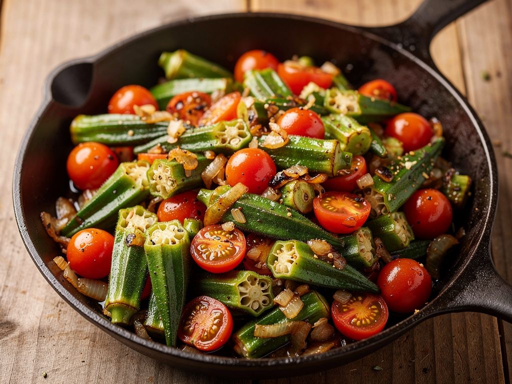 Okra and Tomatoes